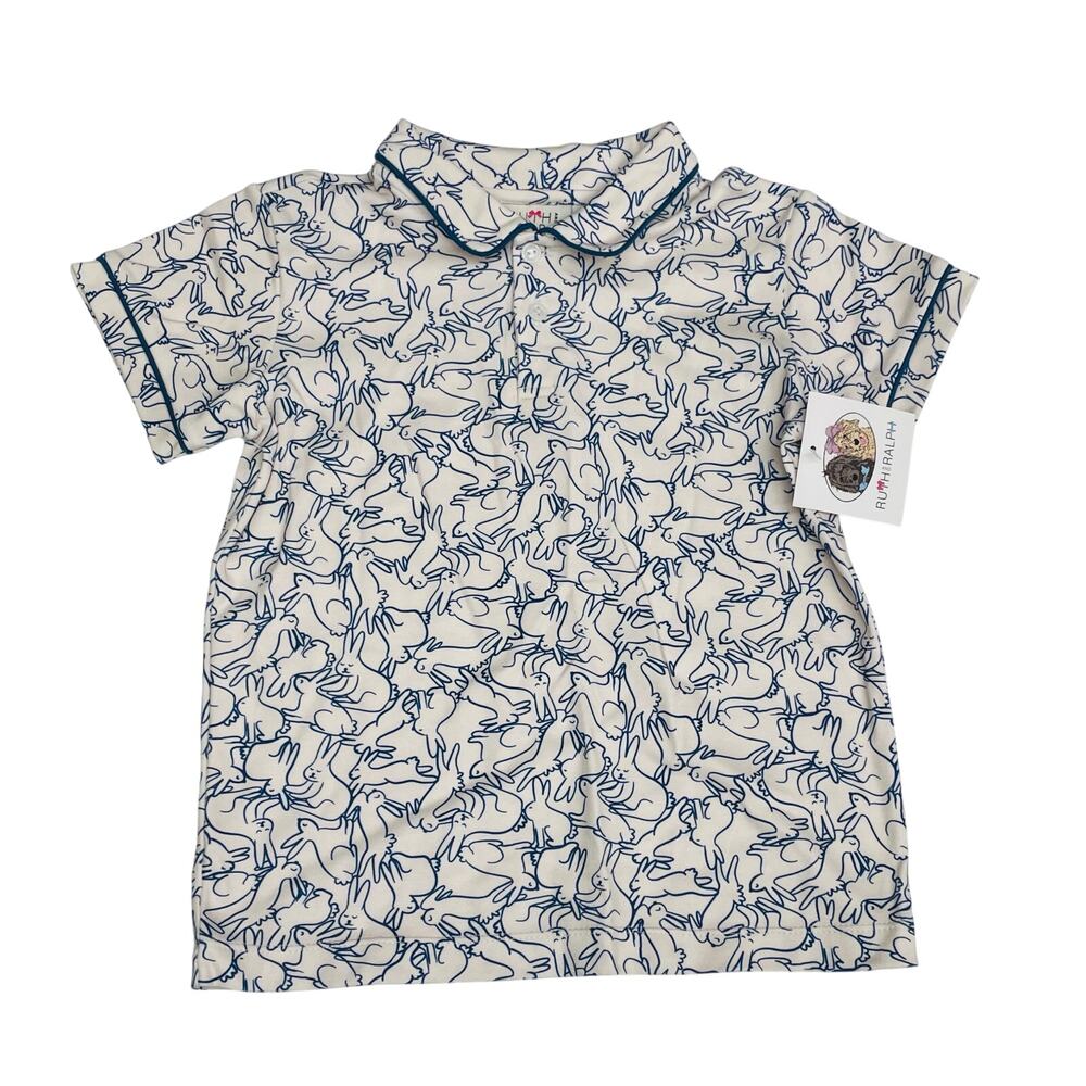 NWT Ruth & Ralph Size 6 Bunnies Shep Polo